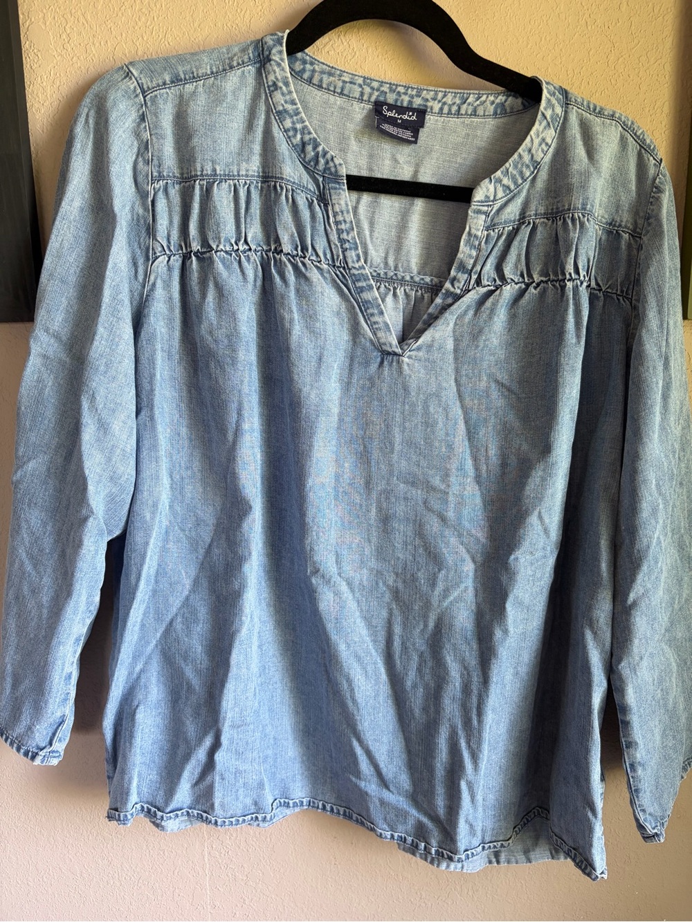 Chambray style top